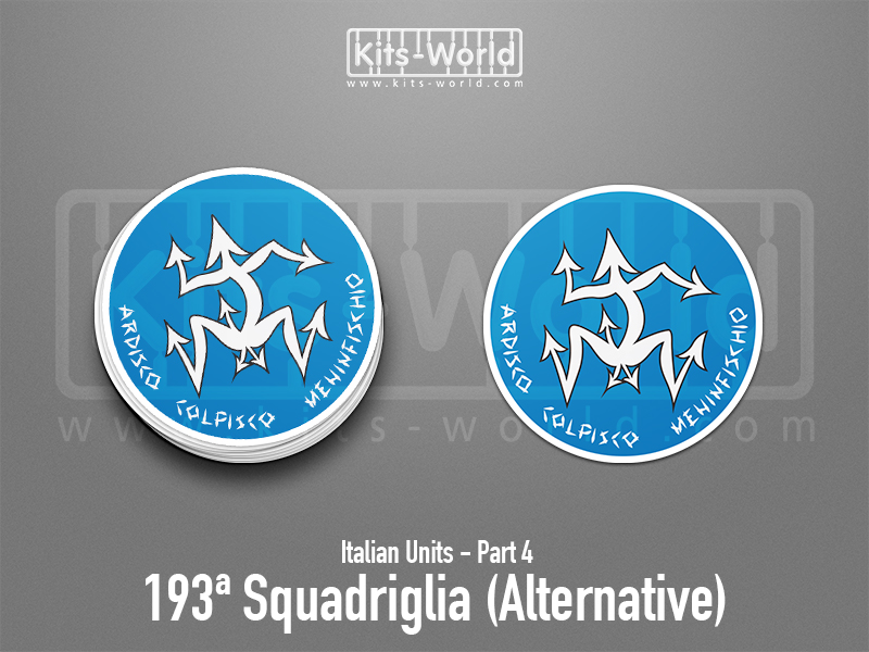 Kitsworld SAV Sticker - Italian Units - 193ª Squadriglia (Alternative) W:100mm x H:100mm 
